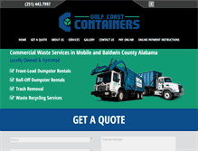 Tablet Screenshot of gccontainers.com